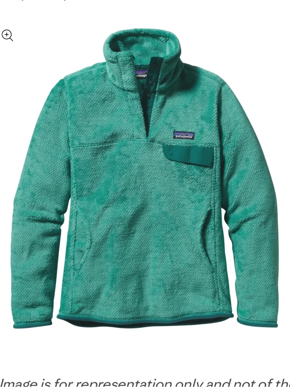 Patagonia Bright Green Synchilla Quarter Snap Polartec Thermal Pro Pullover XS